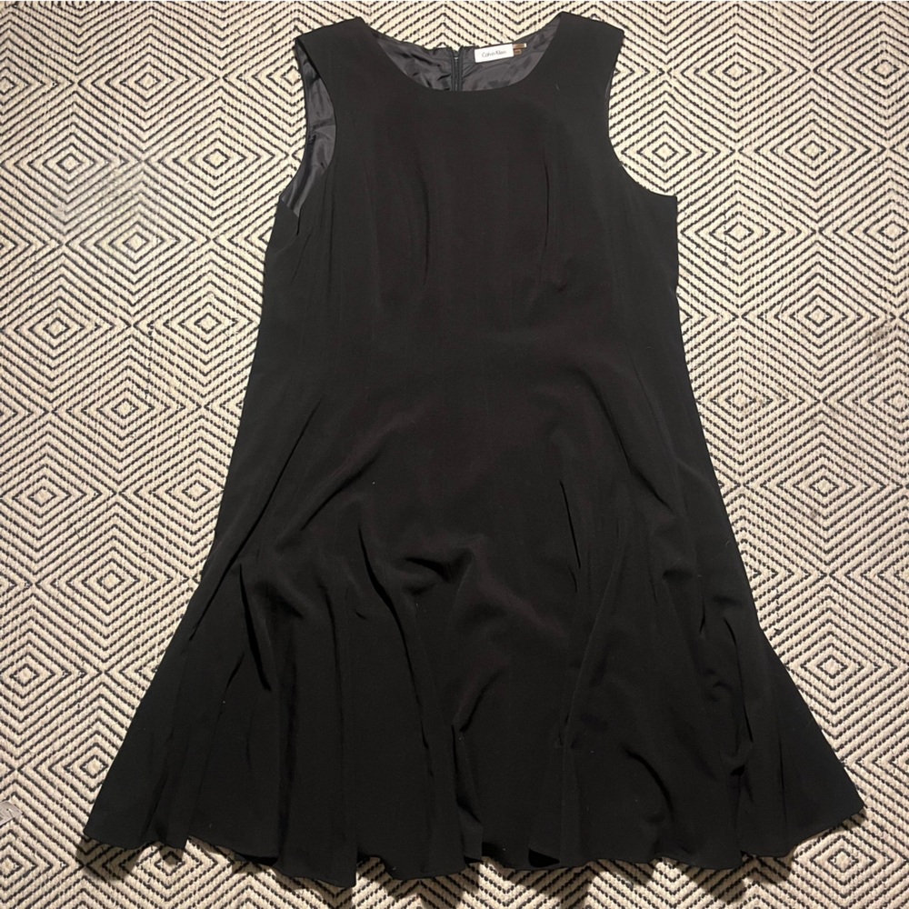 Elegant Black Sleeveless Dress Calvin Klein Size 18W